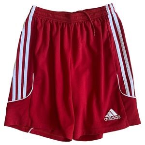 Adidas climalite shorts red YXL